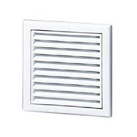 Решетка вентиляционная 160х100 мм ВФ с фланцем, белая Решетка вентиляционная 160х100 мм ВФ с фланцем, белая