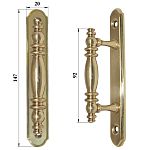 Ручка оконная латунь ОБ-ЛАТ. Ручка оконная латунь ОБ-ЛАТ.