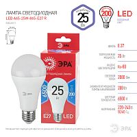 Лампочка светодиодная (груша) ЭРА RED LINE LED A65-25W-865-E27 R, холодный дневной свет Лампочка светодиодная (груша) ЭРА RED LINE LED A65-25W-865-E27 R, холодный дневной свет