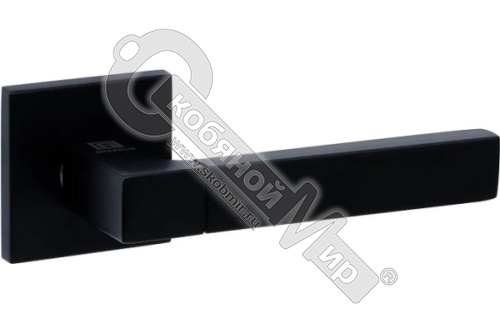 Ручки дверные на тонкой розетке STRICTO A-67-40 BLACK черный BUSSARE