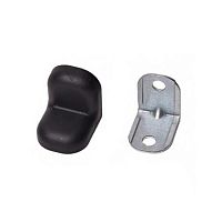 Уголок мебельный с пластиковой накладкой 20х20х16х1,2 мм, черный, 18719 /10/ Уголок мебельный с пластиковой накладкой 20х20х16х1,2 мм, черный, 18719 /10/