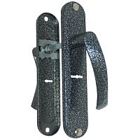 Ручка на планке РДП 2-023- 55С -АС-антик серебро,сувальд./15/ Ручка на планке РДП 2-023- 55С -АС-антик серебро,сувальд./15/