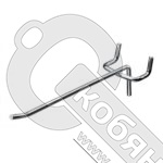 Крючок одинарный 100мм*4,5 ,цвет:хром BON630KL-5*** фото 3 Крючок одинарный 100мм*4,5 ,цвет:хром BON630KL-5*** фото 3