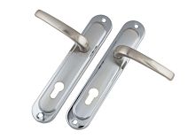 Ручки на планке S-Locked 185-232 SN/CP сатин/хром (20) 122441 Ручки на планке S-Locked 185-232 SN/CP сатин/хром (20) 122441
