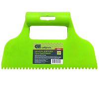 Шпатель зубчатый для клея, зуб 4х4 мм, пластмассовый, Сибртех, 86014 Шпатель зубчатый для клея, зуб 4х4 мм, пластмассовый, Сибртех, 86014