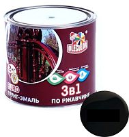 Грунт-эмаль по ржавчине 3 в 1 OLECOLOR, черный (2,0 кг) Грунт-эмаль по ржавчине 3 в 1 OLECOLOR, черный (2,0 кг)