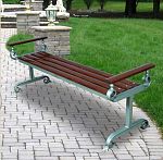 Скамья Парковая с подлокотником, 1.5 м Скамья Парковая с подлокотником, 1.5 м