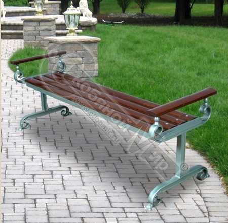 Скамья Парковая с подлокотником, 1.5 м Скамья Парковая с подлокотником, 1.5 м