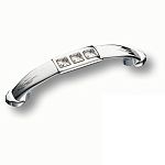 Ручка-скоба 96 мм BRASS с кристаллами Swarovski, глянцевый хром SWA, 15.129.96.07*** Ручка-скоба 96 мм BRASS с кристаллами Swarovski, глянцевый хром SWA, 15.129.96.07***