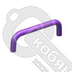 Ручка скоба детская 96 мм фиолетовый глянцевый, 627MO фото 2 Ручка скоба детская 96 мм фиолетовый глянцевый, 627MO фото 2