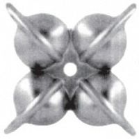Цветок штампованный 80х80х1 мм 19-2013 Цветок штампованный 80х80х1 мм 19-2013