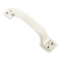 Ручка-скоба дверная РС-100, антик/белое золото, материал ЦАМ, 108-118 Ручка-скоба дверная РС-100, антик/белое золото, материал ЦАМ, 108-118