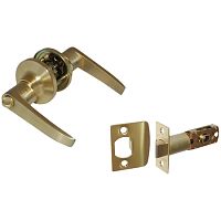 Ручка межкомн.Латунина 6412 SВ/BK мат.латунь Ручка межкомн.Латунина 6412 SВ/BK мат.латунь