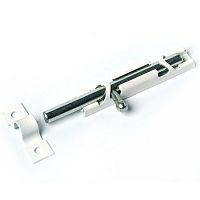 Шпингалет ЗТ-12 белая с цинком (Задвижка накладная ЗТ-12-ОР белая с цинком)*** Шпингалет ЗТ-12 белая с цинком (Задвижка накладная ЗТ-12-ОР белая с цинком)***