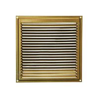 Решетка вентиляционная металлическая 100х100 мм с сеткой, бронза антик /50/ Решетка вентиляционная металлическая 100х100 мм с сеткой, бронза антик /50/