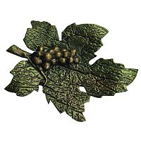 Тарель "Лист винограда" патина /зеленый/ ХДИ-6.001п Тарель "Лист винограда" патина /зеленый/ ХДИ-6.001п