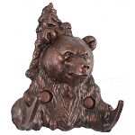 Крючок "Бурый медведь" патина медь Крючок "Бурый медведь" патина медь