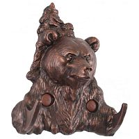 Крючок "Бурый медведь" патина медь Крючок "Бурый медведь" патина медь