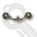 Ручка-скоба 64 мм BRASS классика, старая бронза, 02.0023 А*** фото 2 Ручка-скоба 64 мм BRASS классика, старая бронза, 02.0023 А*** фото 2