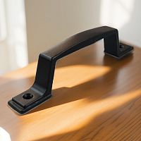 Ручка-скоба оконная РС-80-С черная матовая (50) Ручка-скоба оконная РС-80-С черная матовая (50)