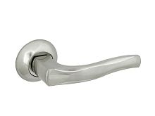 Ручка раздельная на розетке Латунина LA 023-Z-SN (BSN),мат.никель # Ручка раздельная на розетке Латунина LA 023-Z-SN (BSN),мат.никель #