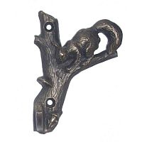 Крючок "Белка" патина медь Крючок "Белка" патина медь