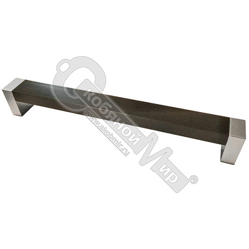 Ручка-скоба 160 мм металлик/венге, С-18, 00003265***