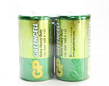 Батарейка GP бочонок большой Greenceil 13G R20/373 BL2, в блистере (2 шт.), 7150*** Батарейка GP бочонок большой Greenceil 13G R20/373 BL2, в блистере (2 шт.), 7150***