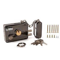 Замок накладной Apecs 0097-BN, черный никель, 00027912 Замок накладной Apecs 0097-BN, черный никель, 00027912