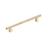 1108160MP11 Ручка скоба современная классика, глянцевое золото 160 мм BRASS 1108160MP11 Ручка скоба современная классика, глянцевое золото 160 мм BRASS