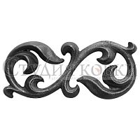 Вензель 183х79 мм S литой SK43.52 *** Вензель 183х79 мм S литой SK43.52 ***