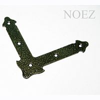 Уголок декоративный прямой 165х165 мм УДП 165-S НОЭЗ черный матовый 1шт/уп Уголок декоративный прямой 165х165 мм УДП 165-S НОЭЗ черный матовый 1шт/уп