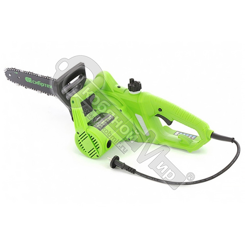 Пила цепная электрическая Сибртех  ПЦЭ-2000П 2,0кВт, с поперечным двигателем, 16'' (40см),  95613  фото 2