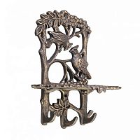 Полка-спичечница "Свиристели" патина ХДИ-12-033п Полка-спичечница "Свиристели" патина ХДИ-12-033п