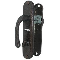 Ручка на планке РДП-2-006/ВШ -42С-АМ-П-антик медь,прав.,с верт,(шторка) /15/