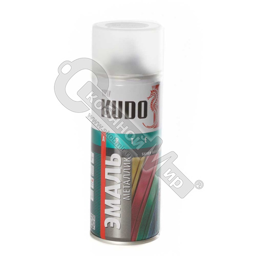 Эмаль-аэрозоль унивесальная, серебро/металлик (0,52 л), KUDO, KU-1026 Эмаль-аэрозоль унивесальная, серебро/металлик (0,52 л), KUDO, KU-1026