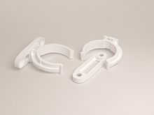 Клипса+планка, белый /10/ Клипса+планка, белый /10/