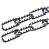 Цепь длиннозвенная DIN 763 5мм сварная, оцинкованная /30 м./32 м./40 м./ Цепь длиннозвенная DIN 763 5мм сварная, оцинкованная /30 м./32 м./40 м./