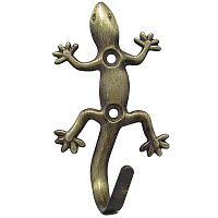 Крючок 1 рожковый "Ящерица", бронза, 1330 Крючок 1 рожковый "Ящерица", бронза, 1330