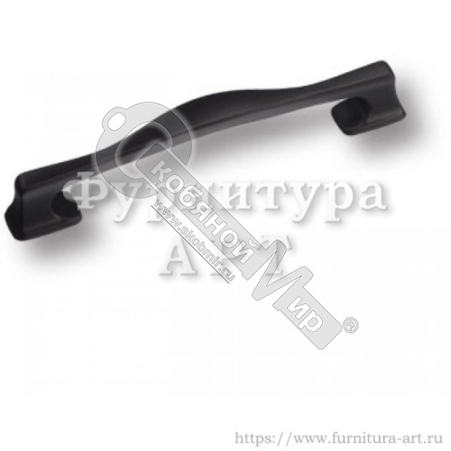Ручка-скоба 128 мм BRASS современная классика, черный, BU 011,128,09***  