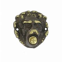 Накладка декоративная на элекрический звонок "Лев", бронза, 2153 OGR Накладка декоративная на элекрический звонок "Лев", бронза, 2153 OGR