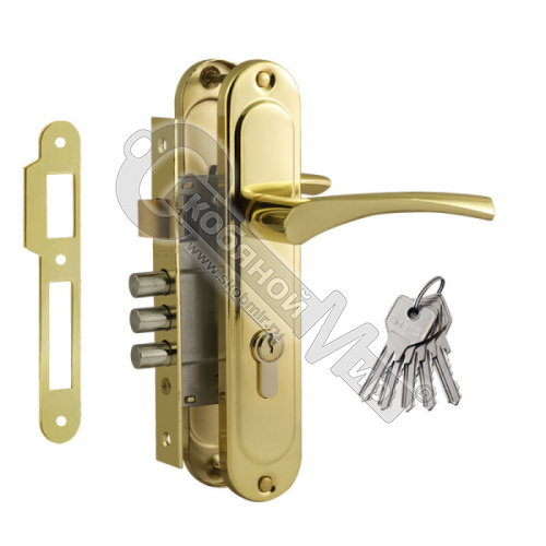 Замок врезной 710-62 мм (золото) 16980 Замок врезной 710-62 мм (золото) 16980