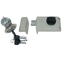 Замок накладной САМ Нд А универсальный, серый (без цепочки), 88400 Замок накладной САМ Нд А универсальный, серый (без цепочки), 88400