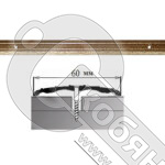 Порог АЛ-702-С . 1,35м антик золотой, Стык алюминевый широкий, 60 мм фото 2 Порог АЛ-702-С . 1,35м антик золотой, Стык алюминевый широкий, 60 мм фото 2