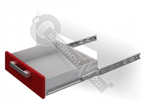 Направляющие шариковые 450х35 мм, полного выдвижения, Boyard,  DB3501Zn/450