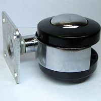 Опора колесная d=50 мм на резьбе, с хром. встав. без стопора, (TZPВ50), усилен, 121452 Опора колесная d=50 мм на резьбе, с хром. встав. без стопора, (TZPВ50), усилен, 121452