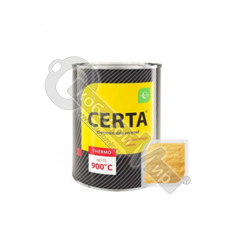 Эмаль "CERTA-PATINA" термостойкая до 700°С золото (0,16кг) PATR0044