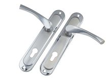 Ручки на планке S-Locked 185-223 SN/CP сатин/хром (20) 122420 Ручки на планке S-Locked 185-223 SN/CP сатин/хром (20) 122420