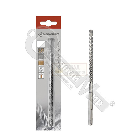 Бур по бетону 6х210 мм SDS+ , "Hagwert" / "Rennbohr Duo", 680621 Бур по бетону 6х210 мм SDS+ , "Hagwert" / "Rennbohr Duo", 680621