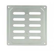Решетка вентиляционная 160х160 мм, с заглушкой, белая,  6612 Решетка вентиляционная 160х160 мм, с заглушкой, белая,  6612